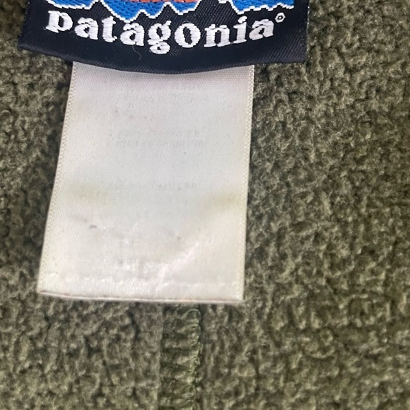 Patagonia Men's Quarter Zip Green Sweater M - Picture 6 of 7